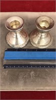 sterling candle stick holders