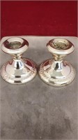 sterling candlestick holders