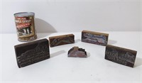 5 tampons en bois - Wooden stamps