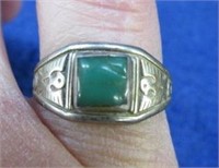 sterling silver turquoise native amer. ring - sz 6