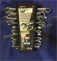 22 piece wrench set SAE & Metric