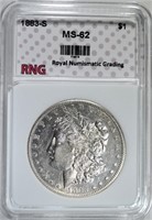 1883-S MORGAN DOLLAR RNG CH BU