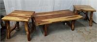 3 Cypress Wood Tables W