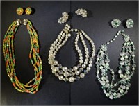 VINTAGE JEWELRY LOT, 3 NECKLACES with