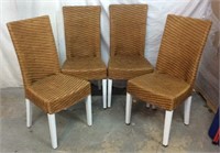 4 Rattan Dinning Chairs X8A