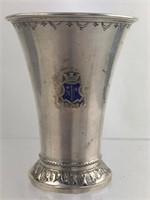 1906 Blue Crest Swedish Sterling Silver Cup