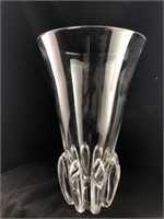 Steuben Crystal Vase Signed George Thompson