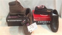 Skechers & Converse Work Shoes 2 Pairs New R6C