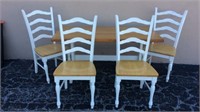Trestle Dining Table w/ Matching Chairs X7B