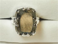 Sterling Silver Genuine Labradorite Ring JC