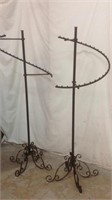 Two Wrought Iron Clothes Hangers/Displays  R9A