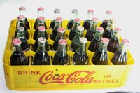 Coca Cola Case - Plastic with mix age of bottles