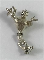 Sterling Silver Disney Genie Pendant
