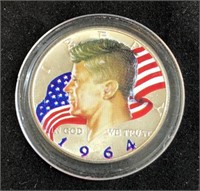 1964 Colorized JFK Half Dollar