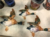 3 BESWICK FLYING DUCKS