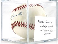 Signed Baseball - Mark Grace