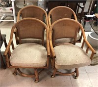 Swivel Captains Chairs on Casters