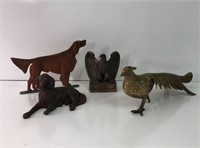Assortment of Metal & Wooden Animal Decor