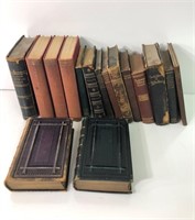 Selection of Antique Books Dated 1893, 1915, etc
