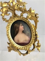 19th C. Miniature KPM German Porcelain Plaque