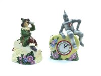 Wizard of Oz  Scarecrow & Tin Man Porcelain Banks