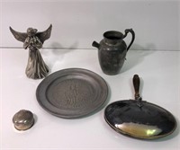 Selection of Silverplate & Pewter Items