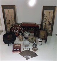 Assortment of Asian Inspired Home Décor