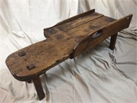 Superb Rare Antique Aged Primitive Cobblers Bench