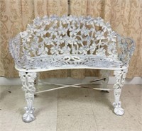 Cast Metal Outdoor Bench