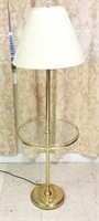 Brass & Glass Floor Lamp