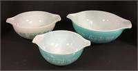 3 Piece Pyrex Vintage Bowls