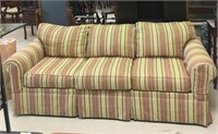 Striped Three Cushion Sofa