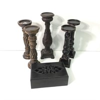 Selection of Candleholders & Trinket Box