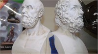 VINTAGE ARISTOTLE AND HOMER BOOKENDS