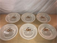 LOT of 6 Watkins Pie Plate LOT