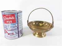Bol d'offrandes en laiton vintage brass bowl