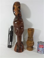 3 sculptures en bois - Wood carvings