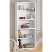 5-Shelf Wood Bookcase