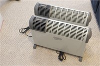 Pair of Delonghi 1500w Safe Heaters