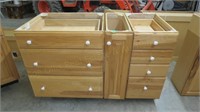 3 pcs Kitchen Cabinets