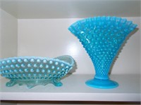 Blue Glassware.