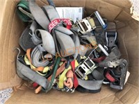 Box of Assorted Tie Down Straps