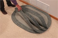 Group of 6 Braided Oval Rugs