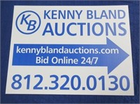 A nice Thursday online only auction is planned...