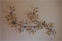 Brass Flower Wall Sculpture