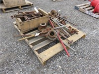 Large Lot of Misc. Large C Clamps, Pipe Wrenches,