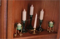 Group of Candlesticks & Candles