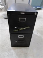 Waller Bros Metal 2 Drawer Standard File Cabinet.