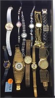 TRAY OF WATCHS,BETTY BOOP, FOSSIL, MINNIE MOUSE