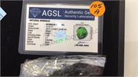 NATURAL EMERALD,21.55CT WEIGHT, WITH COA
